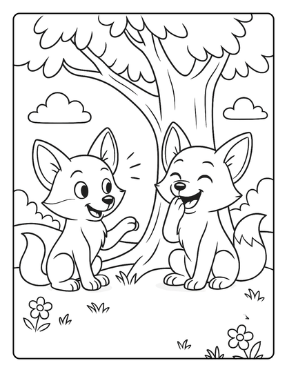 Kalila and Dimna Story & Coloring Book