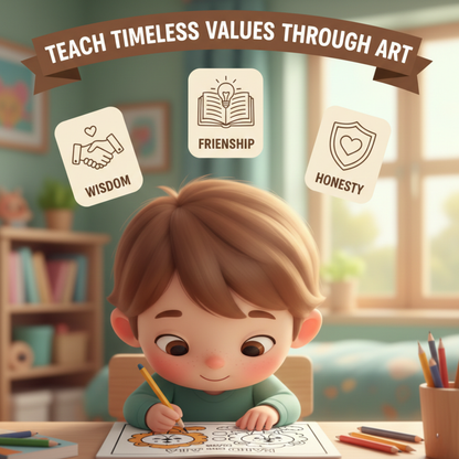 Kalila and Dimna Story & Coloring Book